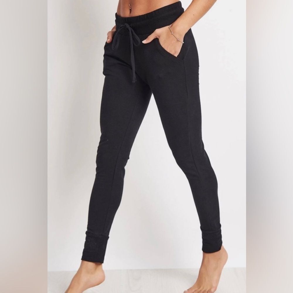 Free People Movement Black Sunny Jogger Drawstring Sweatpants